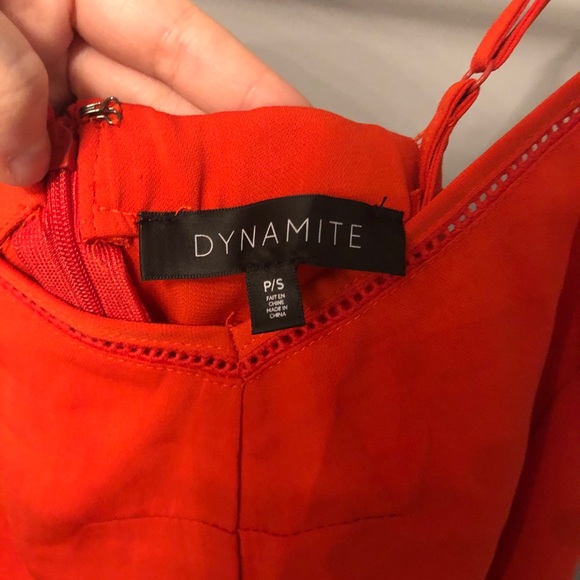 Dynamite Red Spaghetti Strap Dress - Picture 2 of 3